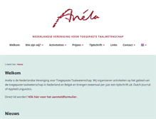 Tablet Screenshot of anela.nl